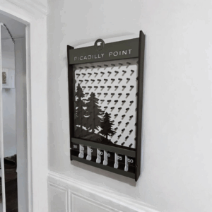 Small Plinko boards by Robert Kauffman